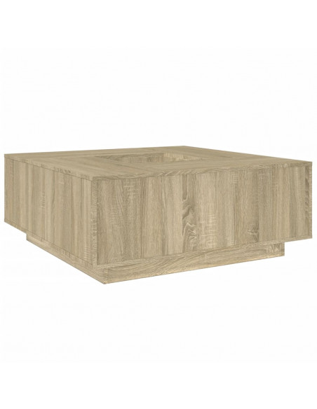 Tavolino Salotto Rovere Sonoma 100x100x40 cm Legno Multistrato