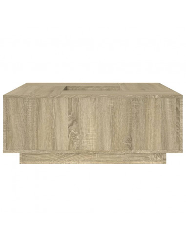 Tavolino Salotto Rovere Sonoma 100x100x40 cm Legno Multistrato