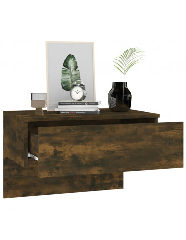 Comodino a Muro Rovere Fumo