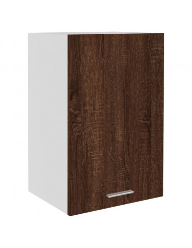 Mobile Pensile Rovere Marrone 39,5x31x60cm in Legno Multistrato
