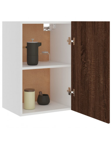 Mobile Pensile Rovere Marrone 39,5x31x60cm in Legno Multistrato