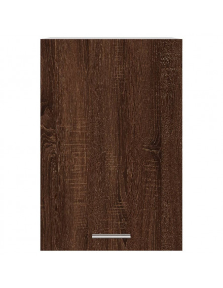 Mobile Pensile Rovere Marrone 39,5x31x60cm in Legno Multistrato