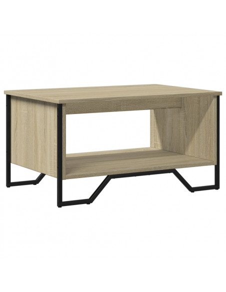 Tavolino da Salotto Rovere Sonoma 75x51x40 cm Legno Multistrato