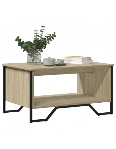 Tavolino da Salotto Rovere Sonoma 75x51x40 cm Legno Multistrato
