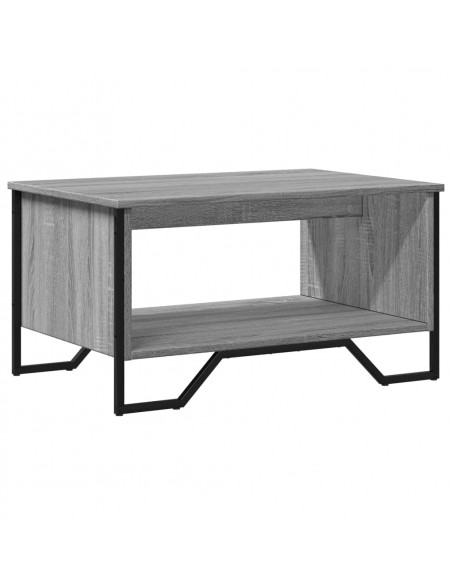 Tavolino da Salotto Grigio Sonoma 75x51x40 cm Legno Multistrato