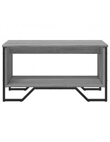 Tavolino da Salotto Grigio Sonoma 75x51x40 cm Legno Multistrato