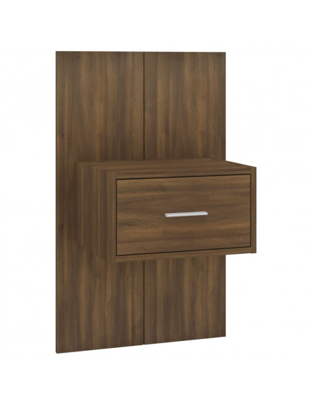 Comodino a Muro Rovere Marrone