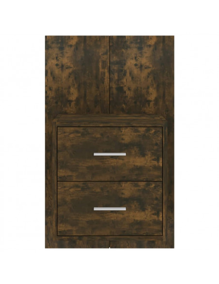 Comodino a Muro Rovere Fumo