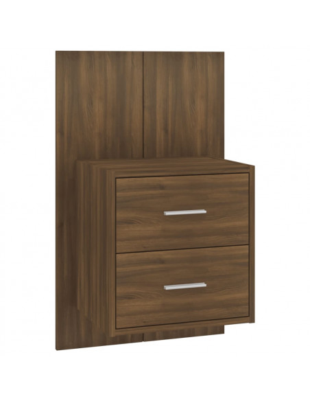 Comodino a Muro Rovere Marrone