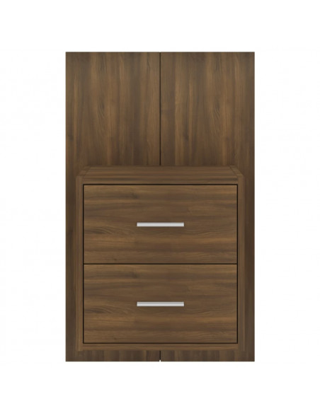 Comodino a Muro Rovere Marrone