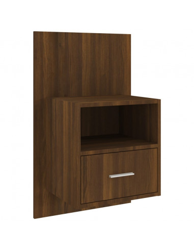 Comodino a Muro Rovere Marrone