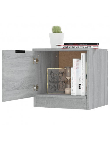 Comodino 2 pz Grigio Sonoma 40x39x40 cm