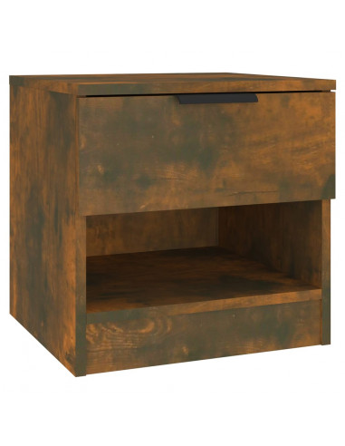 Comodino Rovere Fumo in Legno Multistrato