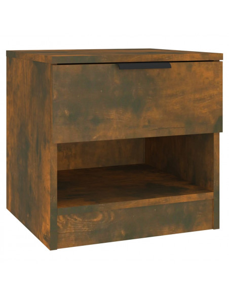 Comodino Rovere Fumo in Legno Multistrato