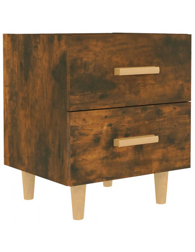 Comodino in Rovere Fumo 40x35x47,5 cm