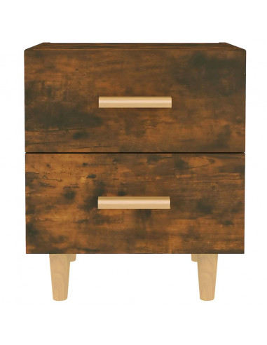 Comodini 2 pz in Rovere Fumo 40x35x47,5 cm