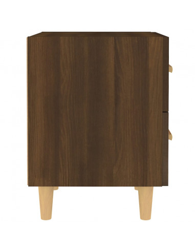 Comodini 2 pz in Rovere Marrone 40x35x47,5 cm