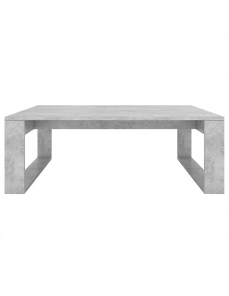 Tavolino da Salotto Grigio Cemento 100x100x35 cm Truciolato
