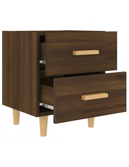 Comodini 2 pz in Rovere Marrone 40x35x47,5 cm