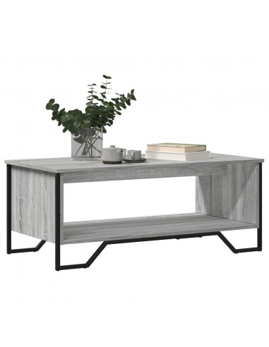 Tavolino da Salotto Grigio Sonoma 100x51x40cm Legno Multistrato