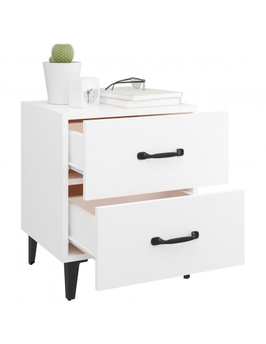 Comodini 2 pz Bianchi 40x35x47,5 cm