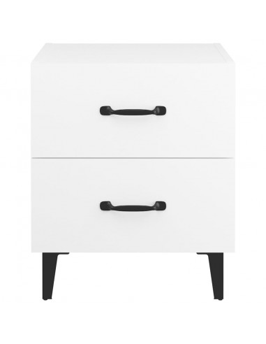 Comodini 2 pz Bianchi 40x35x47,5 cm