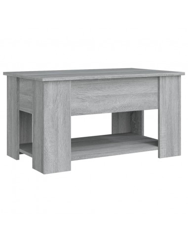 Tavolino da Salotto Grigio Sonoma 79x49x41 cm Legno Multistrato