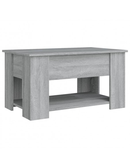 Tavolino da Salotto Grigio Sonoma 79x49x41 cm Legno Multistrato