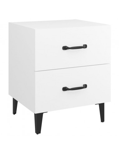 Comodini 2 pz Bianchi 40x35x47,5 cm