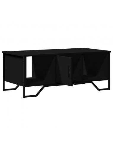 Tavolino da Salotto Nero 100x51x40 cm in Legno Multistrato