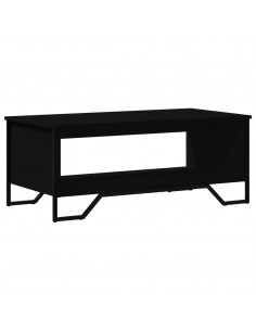 Tavolino da Salotto Nero 100x51x40 cm in Legno Multistrato 2
