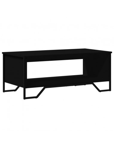 Tavolino da Salotto Nero 100x51x40 cm in Legno Multistrato