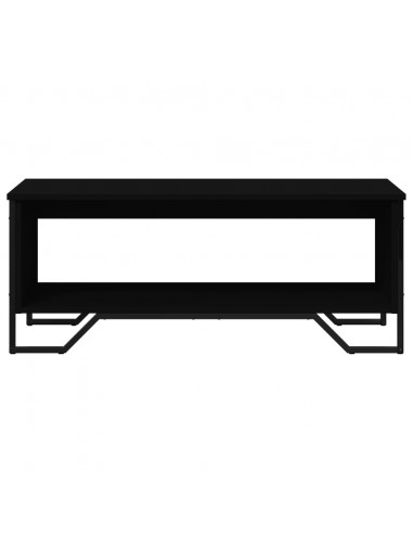 Tavolino da Salotto Nero 100x51x40 cm in Legno Multistrato