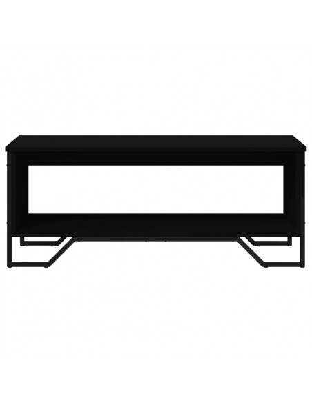Tavolino da Salotto Nero 100x51x40 cm in Legno Multistrato