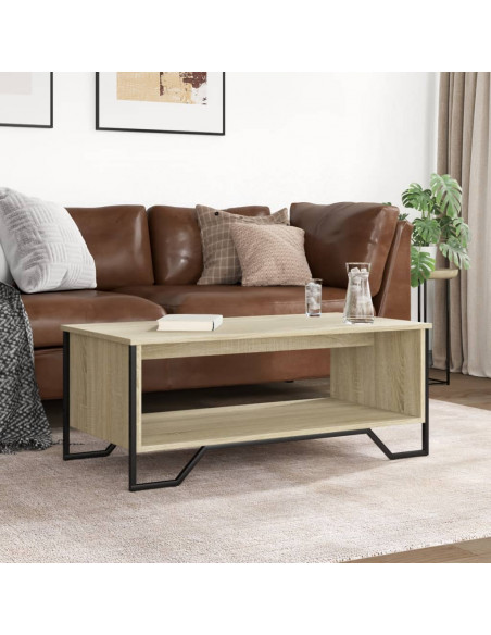Tavolino da Salotto Rovere Sonoma 100x51x40cm Legno Multistrato