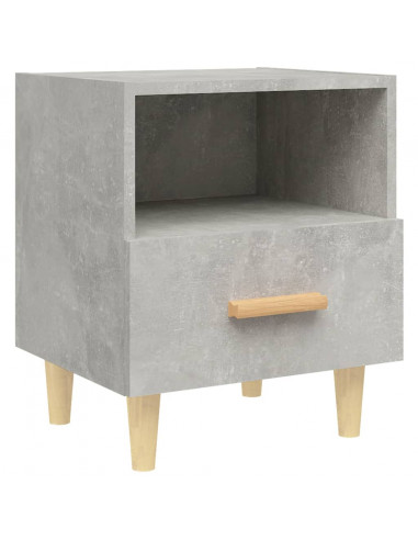 Comodini 2 pz Grigio Cemento 40x35x47 cm