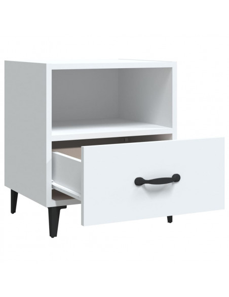 Comodino Bianco in Legno Multistrato