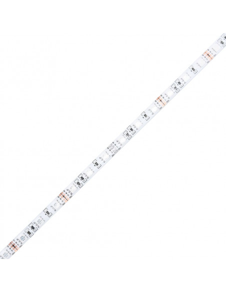 Tavolino Salotto con LED Bianco 93x53x45 cm Legno Multistrato