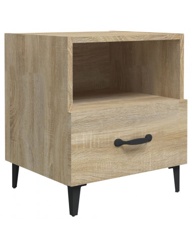 Comodini 2 pz Rovere Sonoma in Legno Multistrato