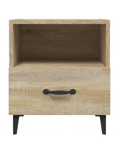 Comodini 2 pz Rovere Sonoma in Legno Multistrato