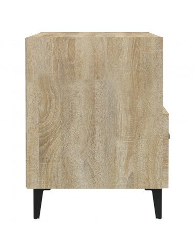 Comodini 2 pz Rovere Sonoma in Legno Multistrato