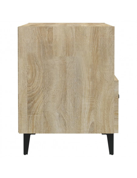 Comodini 2 pz Rovere Sonoma in Legno Multistrato