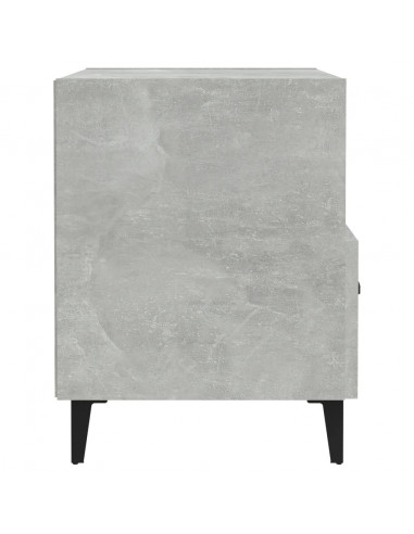 Comodino Grigio Cemento in Legno Multistrato