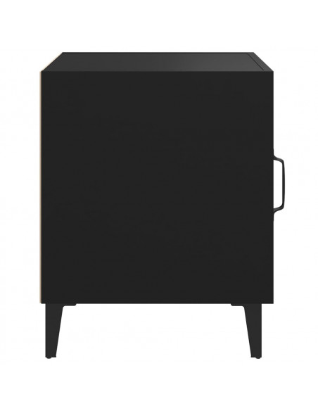 Comodino Nero in Legno Multistrato