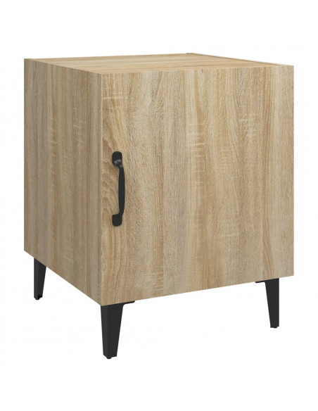Comodini 2 pz Rovere Sonoma in Legno Multistrato
