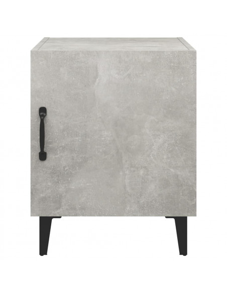 Comodini 2 pz Grigio Cemento in Legno Multistrato
