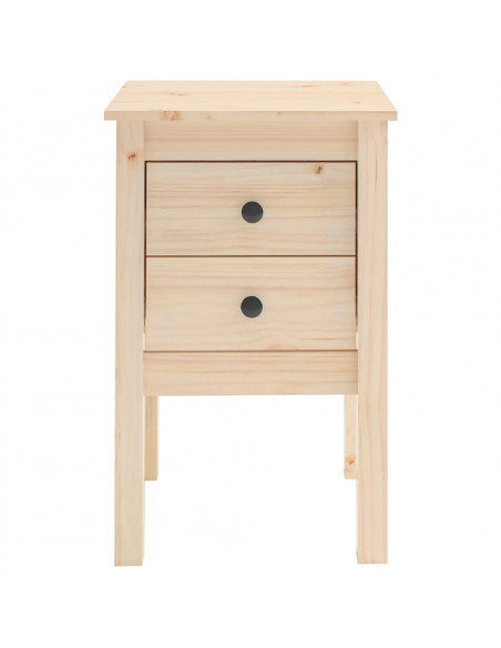 Comodino 40x35x61,5 cm in Legno Massello di Pino