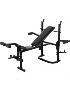 Set Palestra Casa Panca Pesi Pieghevole Bilanciere Manubri 2