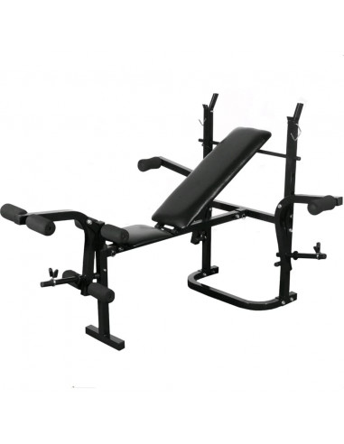 Set Palestra Casa Panca Pesi Pieghevole Bilanciere Manubri