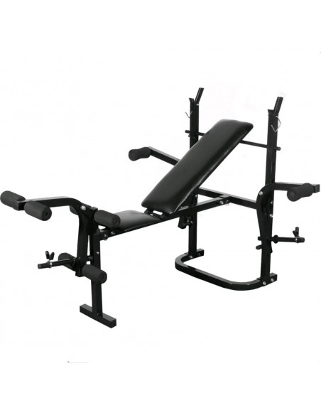 Set Palestra Casa Panca Pesi Pieghevole Bilanciere Manubri